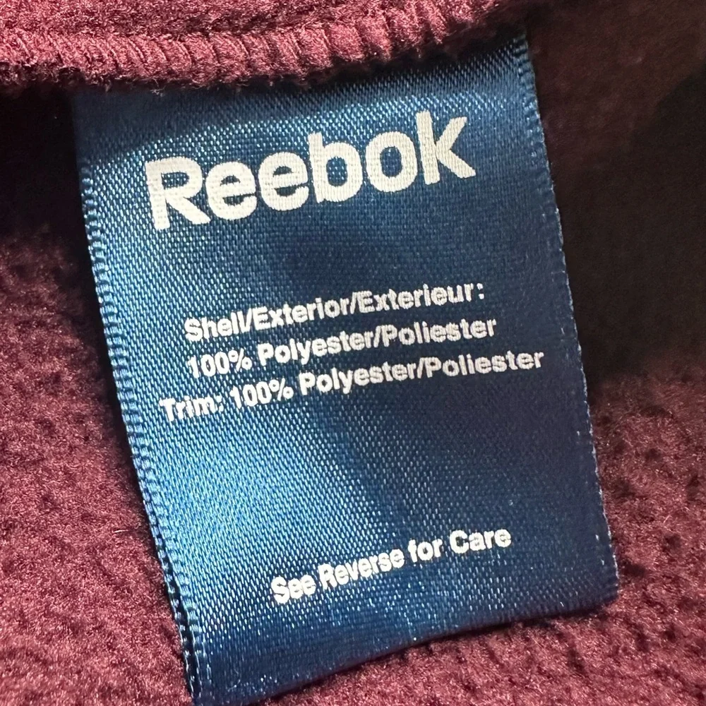 Fleece‎ Zip Up  Burgundy/Gray Jacket Size X-Large Youth